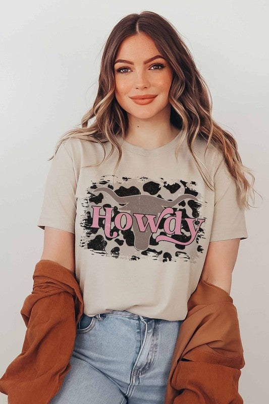 HOWDY BOHO WESTERN GRAPHIC TEE