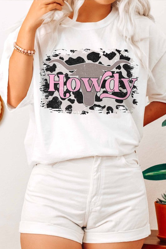 HOWDY BOHO WESTERN GRAPHIC TEE