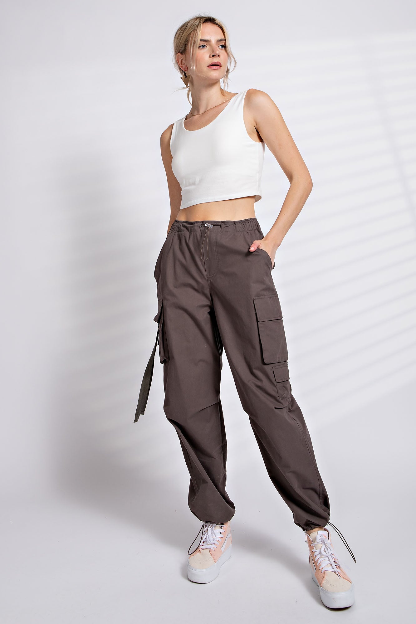 Smoke parachute cargo pants