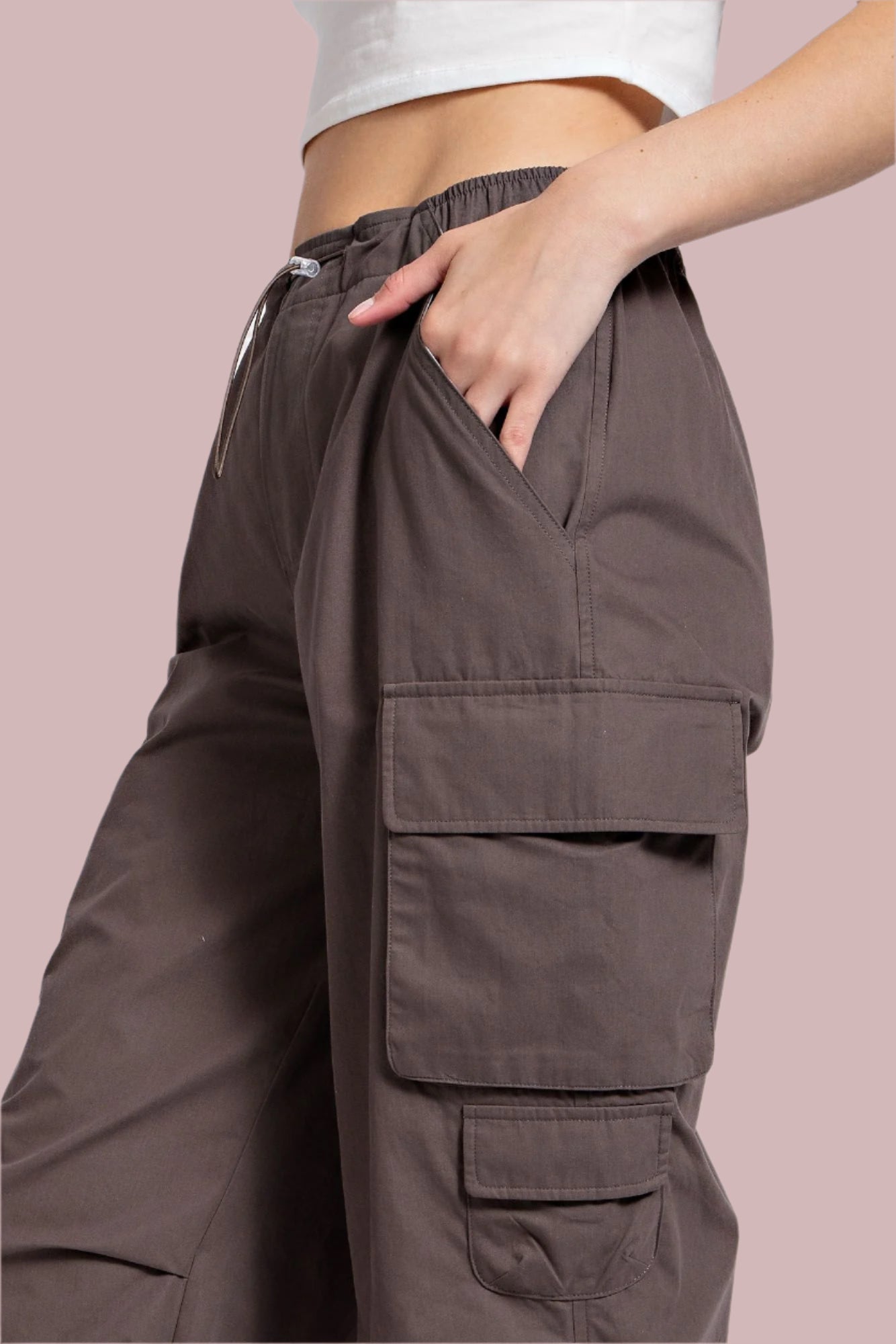 Smoke parachute cargo pants