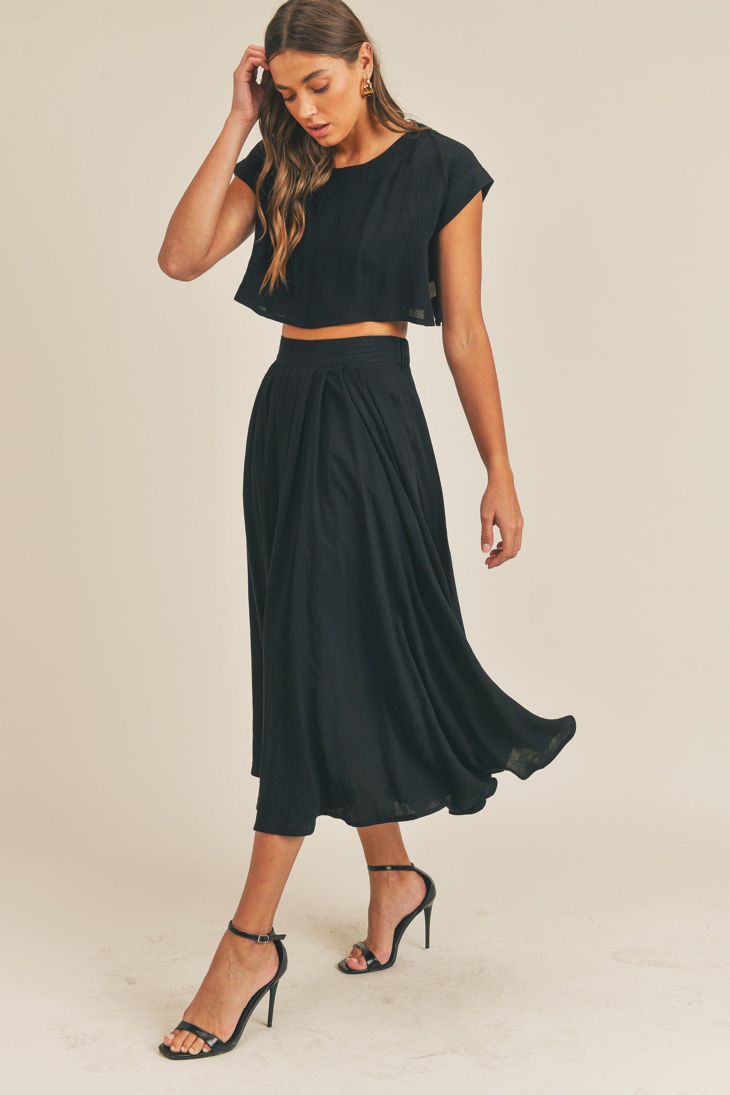 Midnight in Paris Skirt Set