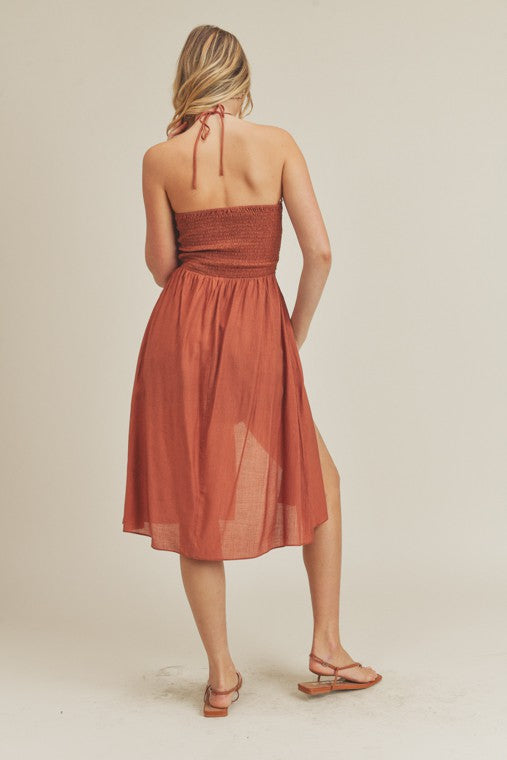 Tulum Cut Out Halter Top