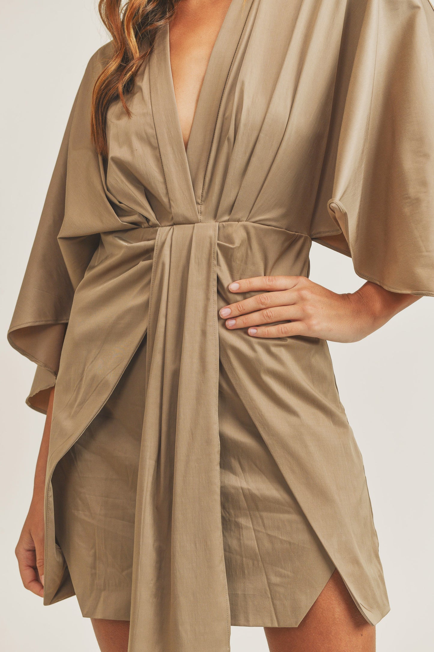 Saint Martin Draped Mini Dress