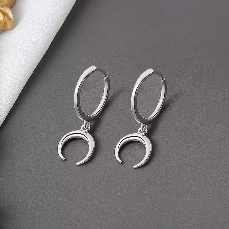 Moon Drop Stacking Earrings