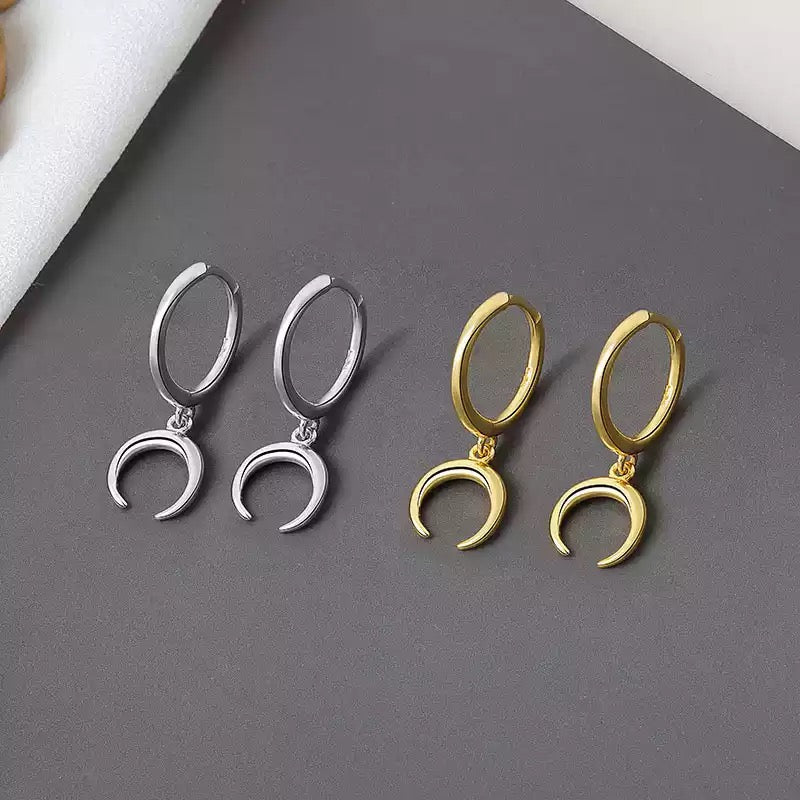 Moon Drop Stacking Earrings