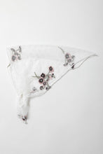 Load image into Gallery viewer, Tulle Lace Embroidered Poppy Headscarf
