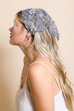 Load image into Gallery viewer, Bohemian Floral Lace Headscarf
