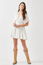 Load image into Gallery viewer, SMOCKED WAIST WITH TASSEL STRAP DRESS
