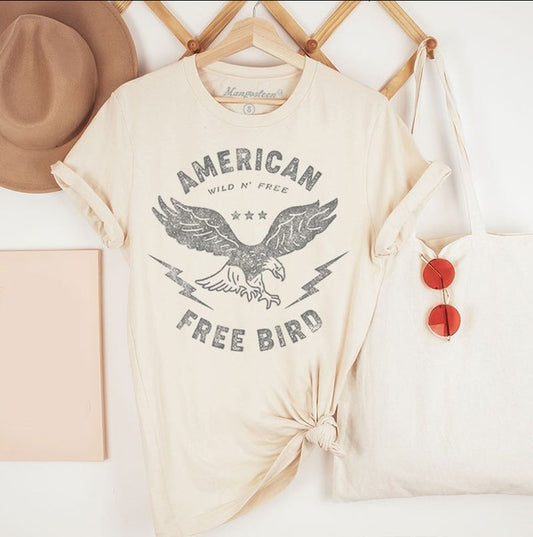 American Free Bird Graphic Top