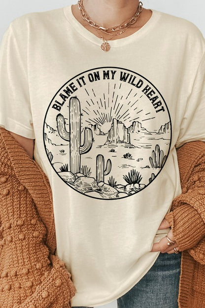 Blame It On My Wild Heart Graphic Tee
