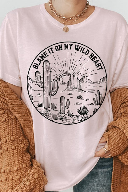 Blame It On My Wild Heart Graphic Tee