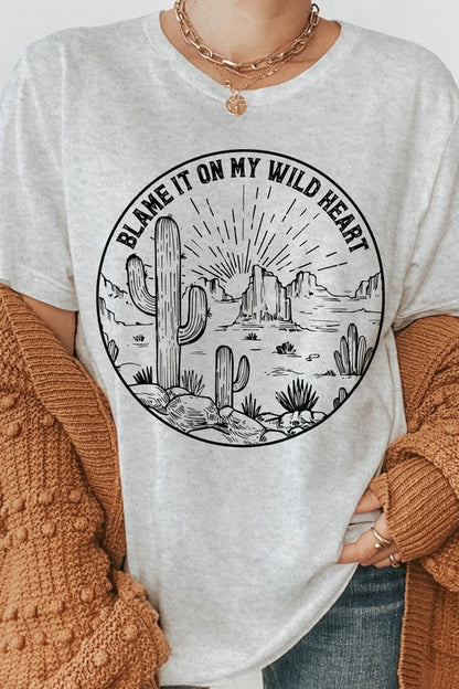 Blame It On My Wild Heart Graphic Tee