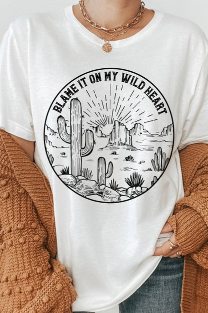 Blame It On My Wild Heart Graphic Tee