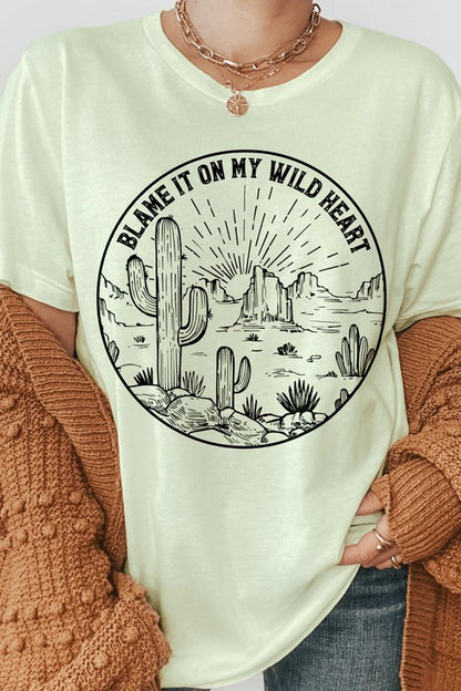 Blame It On My Wild Heart Graphic Tee