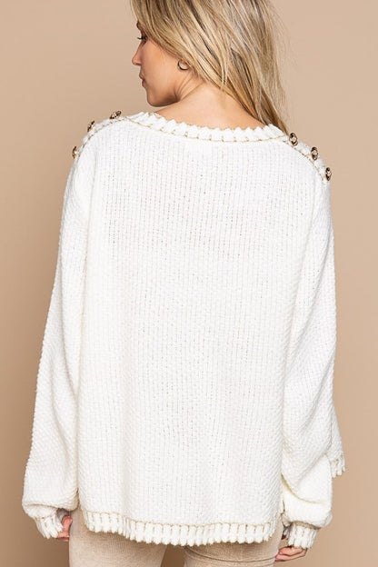 V neck Luxe Cardigan Sweater