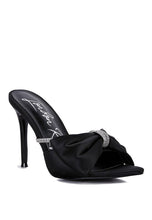 Load image into Gallery viewer, High Tea jewel Strap High Heeled Satin Sandal
