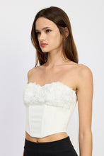 Load image into Gallery viewer, CORSET TOP WITH LACE DETAIL
