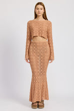 Load image into Gallery viewer, MERMAID MAXI CROCHET SKIRT
