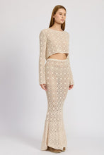 Load image into Gallery viewer, MERMAID MAXI CROCHET SKIRT
