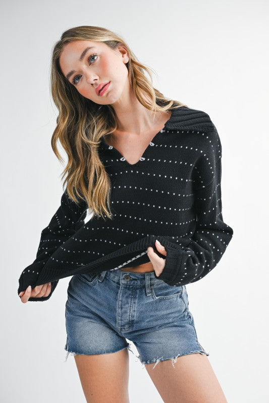 Dot Knit Sweater