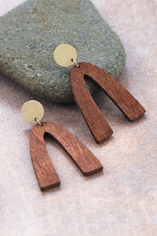 Boho Laser Cut Wood Earrings