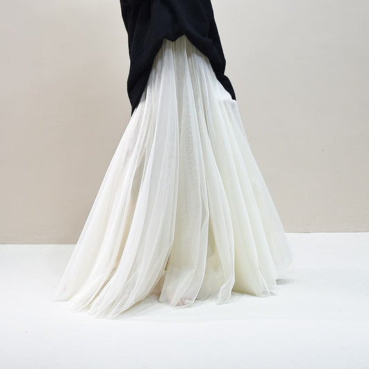 Ethereal Mesh A-Line Maxi Skirt — alternate view