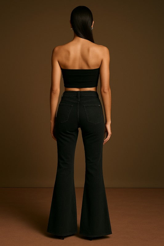 Suede Bell Bottom in Copper — alternate view