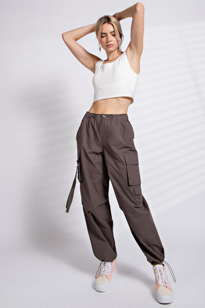 Smoke parachute cargo pants