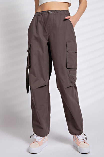 Smoke parachute cargo pants