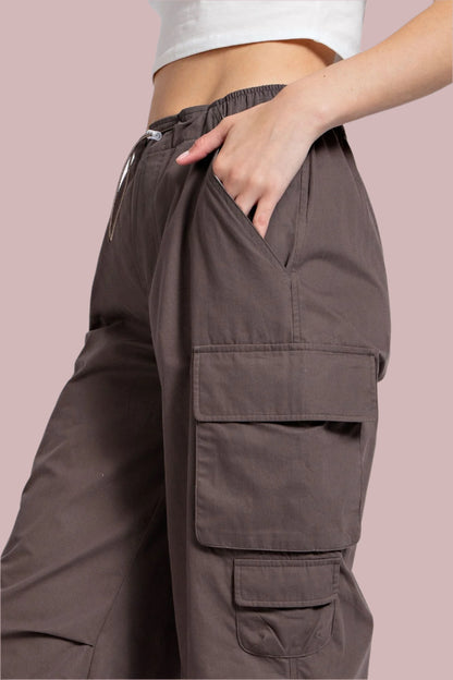Smoke parachute cargo pants