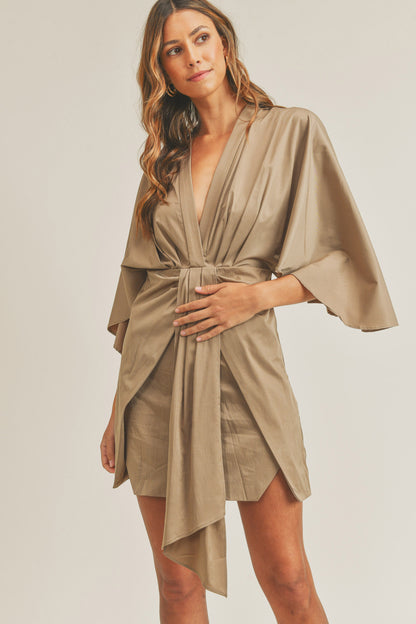 Saint Martin Draped Mini Dress