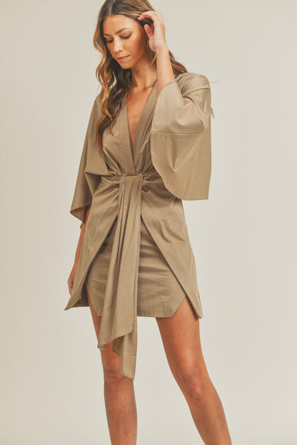 Saint Martin Draped Mini Dress